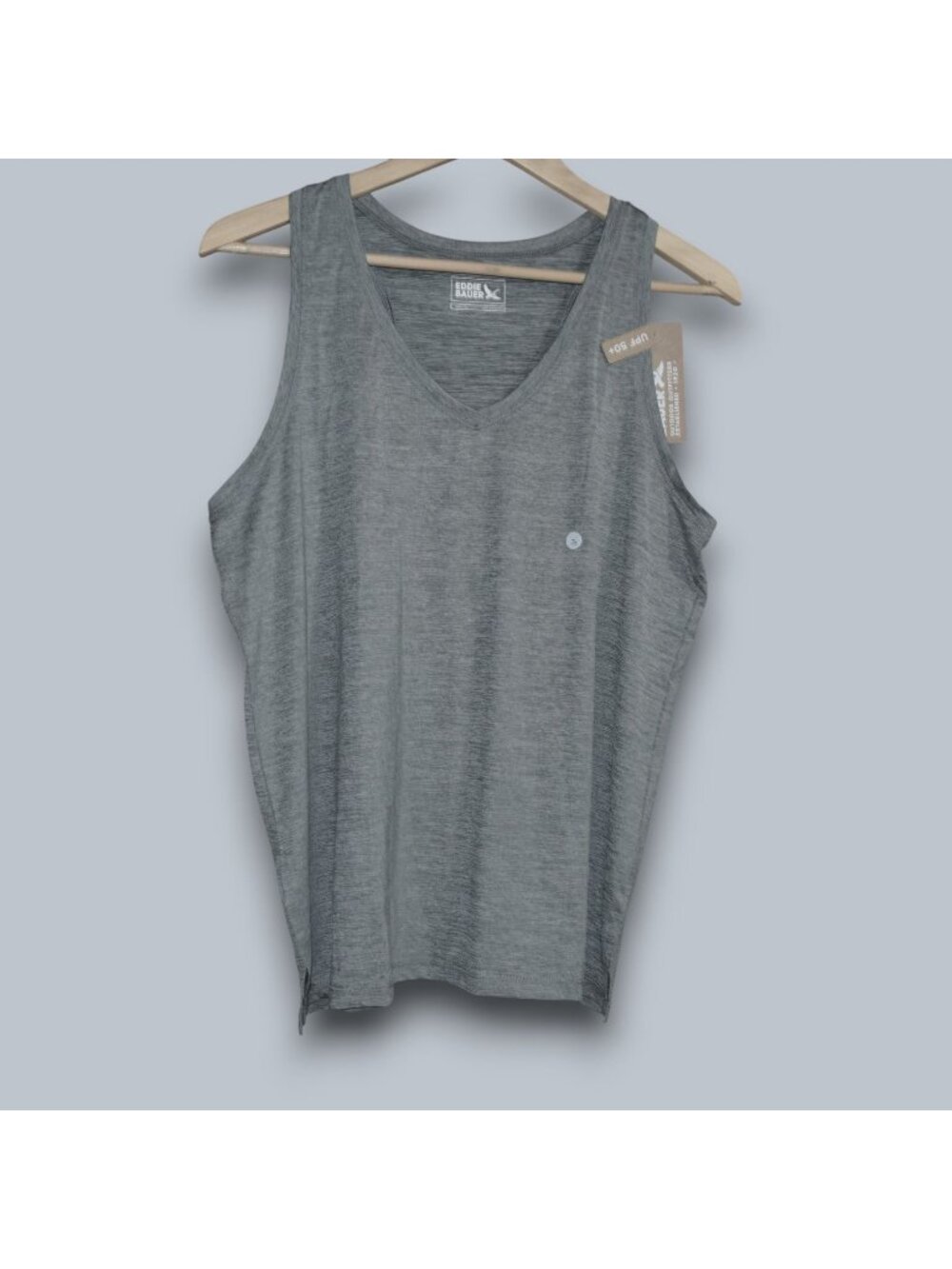 New! EDDIE BAUER Women's Sz TL Tall Long Eddie Bauer Resolution V-Neck Tank Top